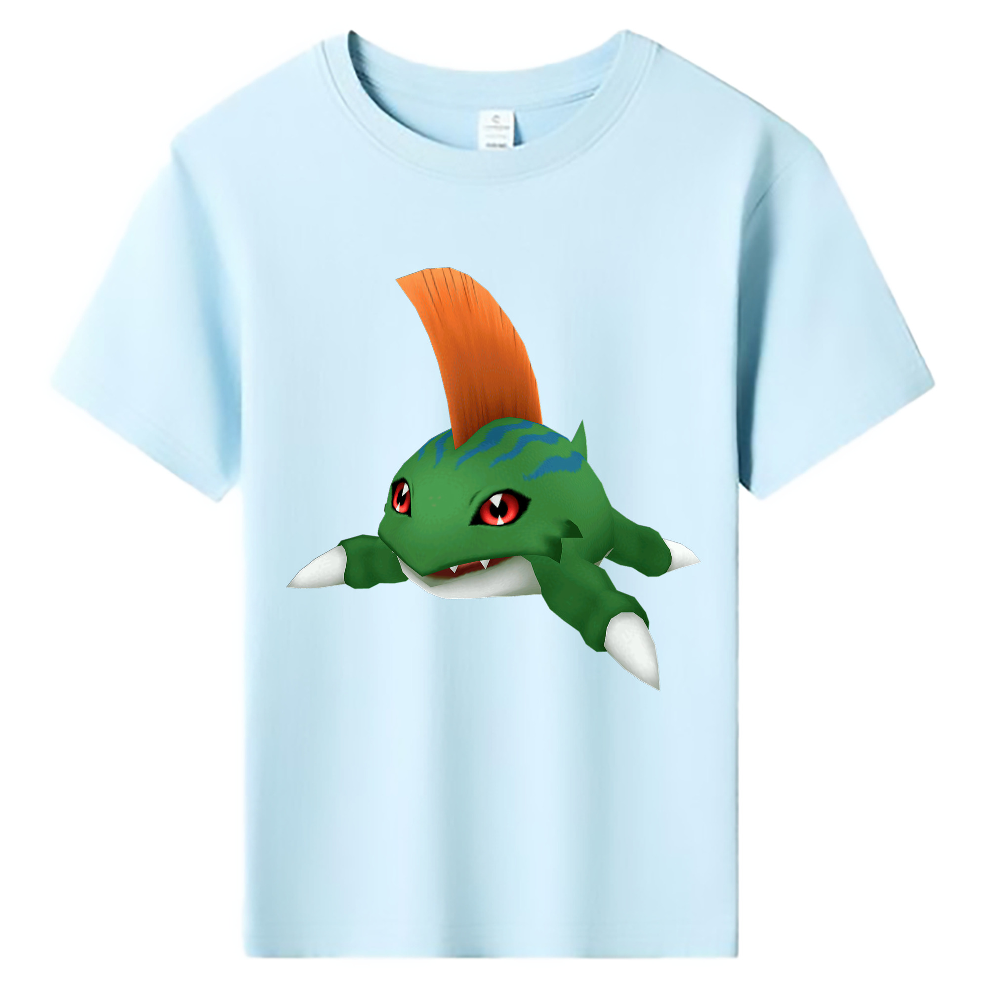 （画像用） Digimon デジタルモンスター/デジモン 綿100％キッズTシャツ（フロントプリント）